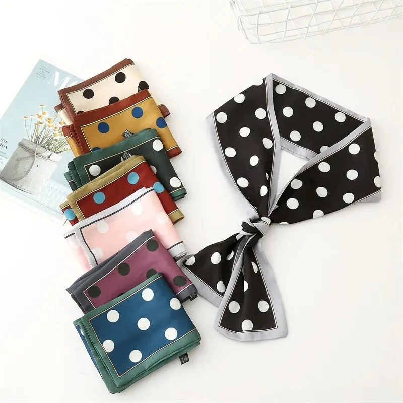 New Arrival Korean Long Silk Scarf Women's Fashionable Versatile Neck Tie Small Length For Spring Summer Autumn Collection