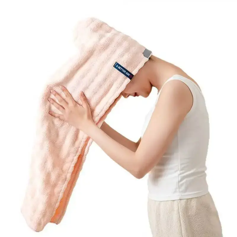 New 2025 French Style Thickened Dry Hair Cap Women's Absorbent Quick Dry Towel Headscarf Bath Hat for Long Hair Washing