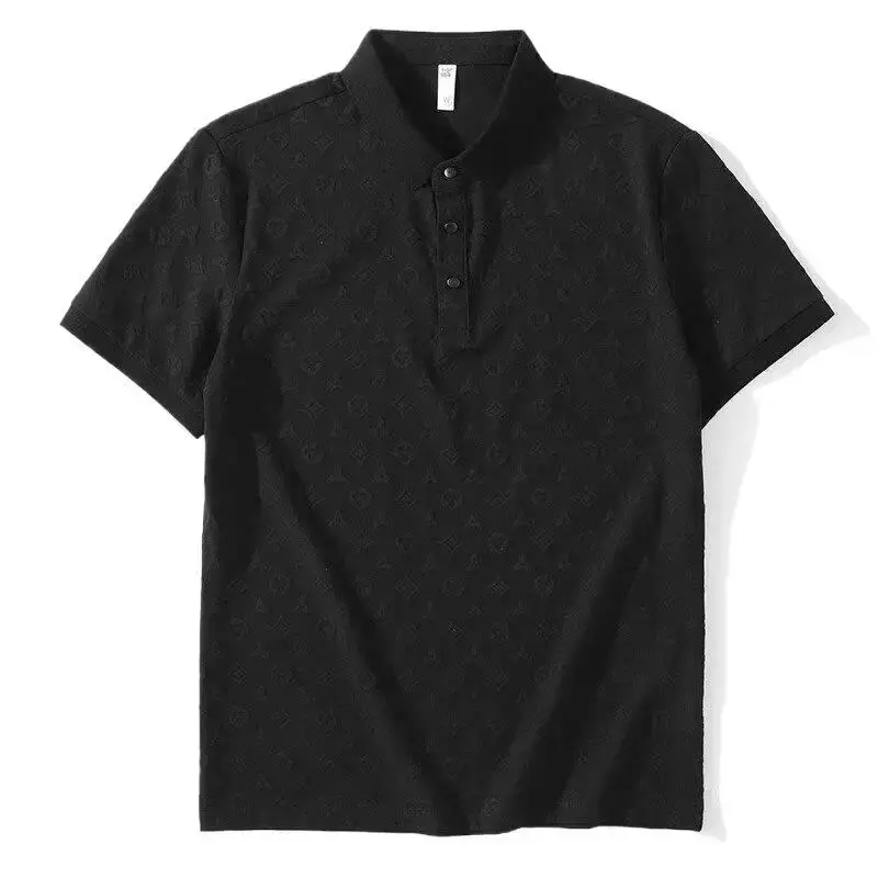 Trendy Polo Shirt For Men Loose Fit Summer T-shirt Korean Style Slim Fit You Smooths Your Silhouette Versatile Top