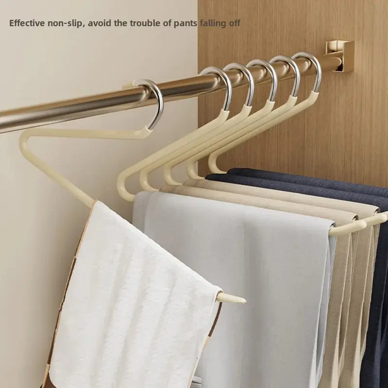Goose Shape Pants Hanger Anti Slip Home Use Z Type Clothes Cabinet Storage Device Special For Hanging Trousers No Trace