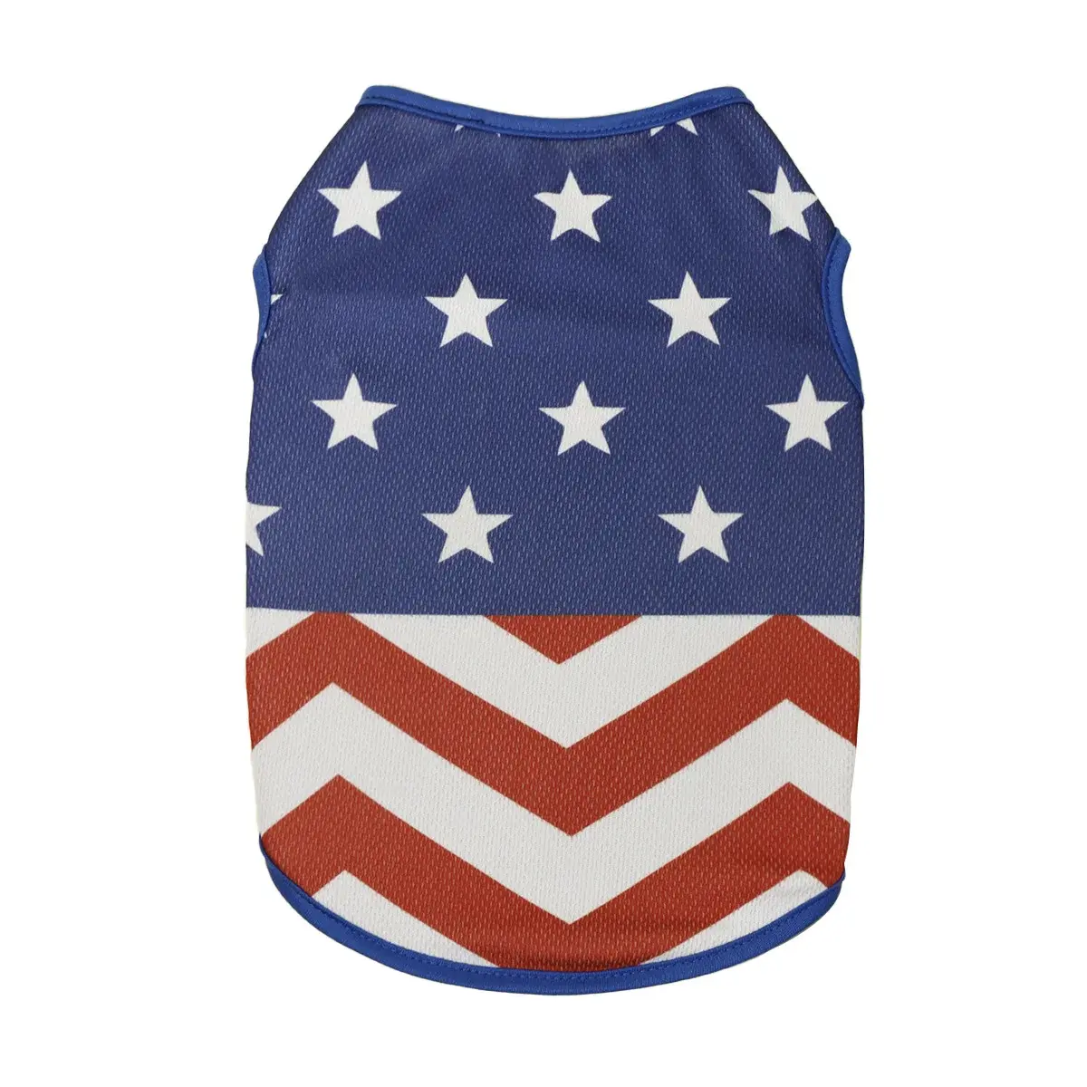 Independent Flag Star Stripe Printing Thin Breathable Vest Pet Dog Sunscreen Cross-Border New Product U.S.A.