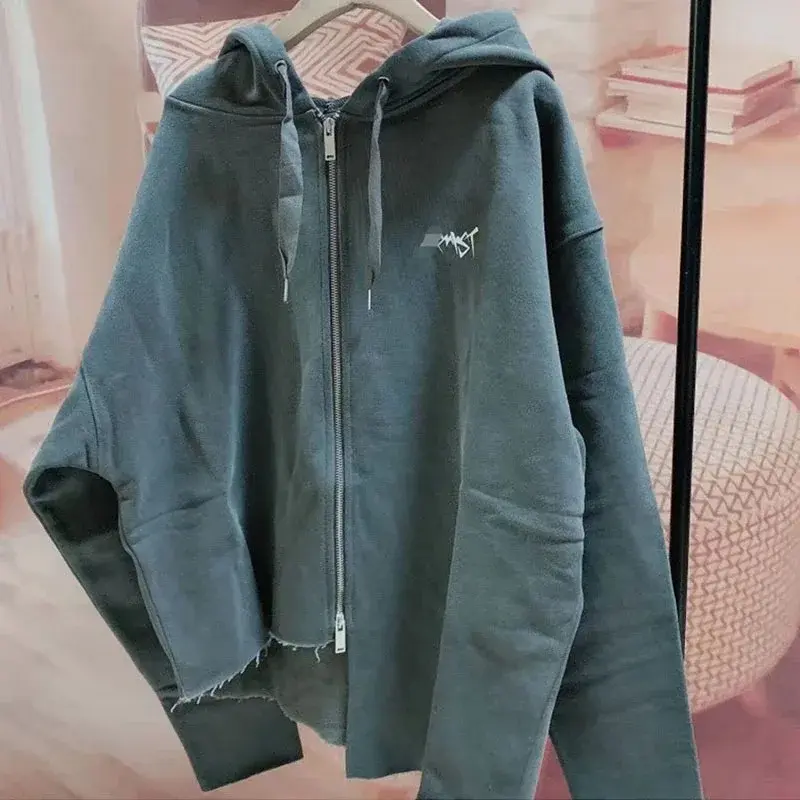 2022 New Cross-border Zip-up Hooded Sweatshirt Unisex Cardigan Sweatshirt For Men Women Casual Style Jacket