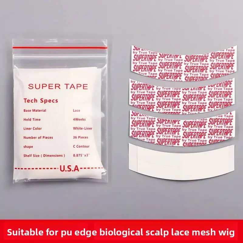 Waterproof Sweatproof Double Sided Tape for Wig Invisible Front Lace Artificial Glue Wig Pieces Self Adhesive Disappearing Tape