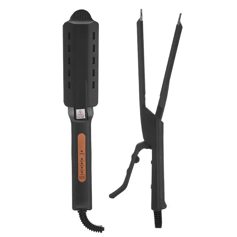 Cross-Border New Four-Adjustable-Temperature Straightening Iron Bangs Clamp Steam Straightener Electric Hair Clamp Salon Tools