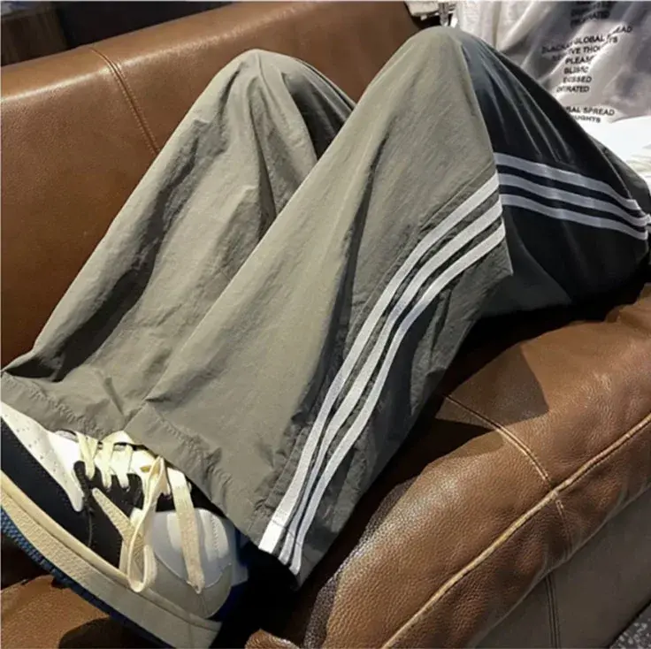 Dopamine Men's Summer New Breathable Casual Sports Student Sun Protection Slim Straight Quick Dry Long Pants Trendy