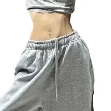 Fall Winter Straight Leg Pants Heavyweight Large Size Casual Sports Student American Style Long Trousers for Women