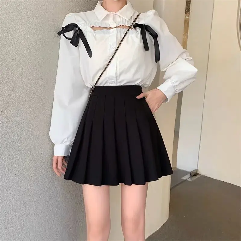 Summer High Waist A- Line Mini Skirt Women's Pocket Design Elastic Waist Pleated Skirt Slimming Effect New Hot Sale Of The Seaso