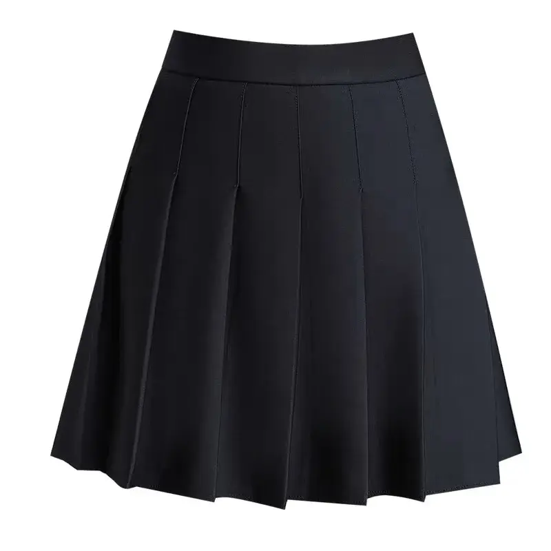 Summer High Waist A- Line Mini Skirt Women's Pocket Design Elastic Waist Pleated Skirt Slimming Effect New Hot Sale Of The Seaso
