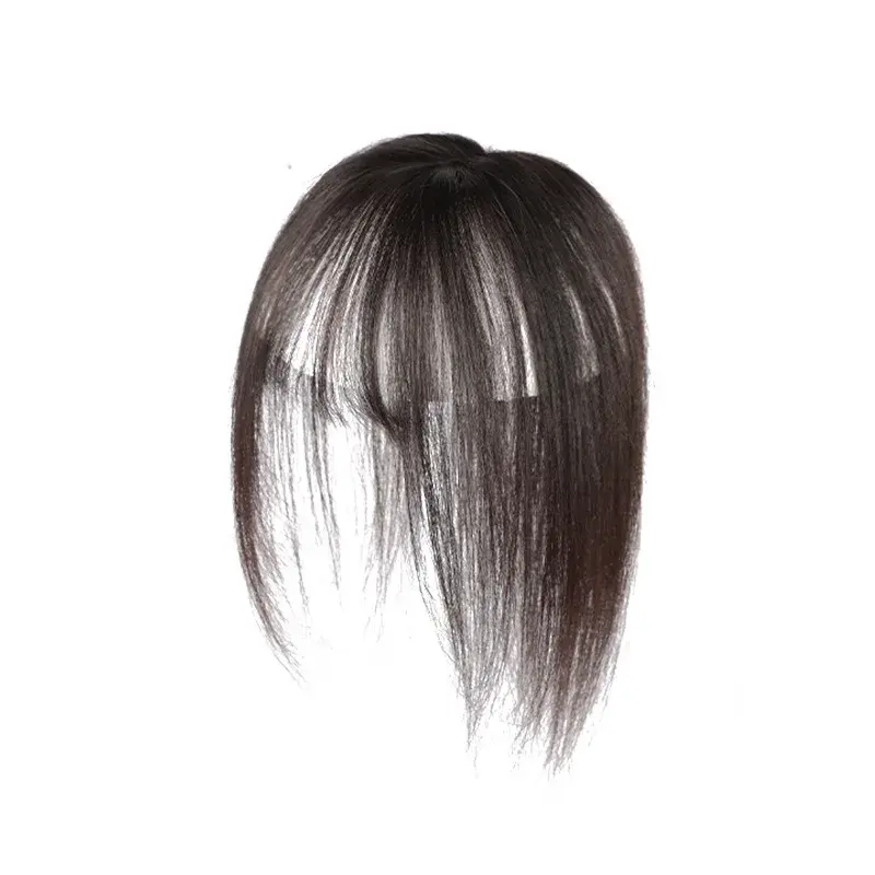 Women's Wig Real Hair Top Piece Cover Grey Hair Simulation Parting Natural Top Wig Piece Asian Fiber Comb over Hair