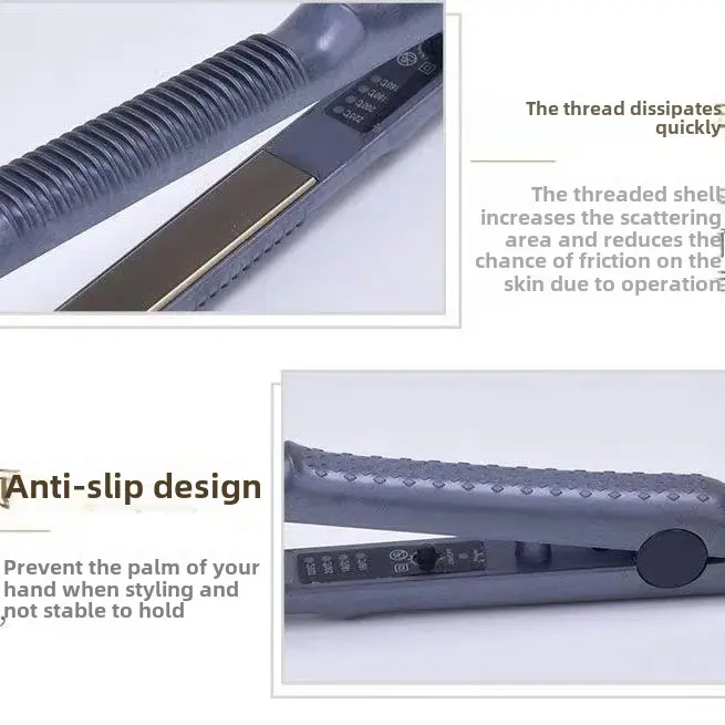 Five-temperature Adjustable Electric Hair Straightener Corn Cob Fluffy Hair Clamp Salon Tool Accessory Straight Board Clamp