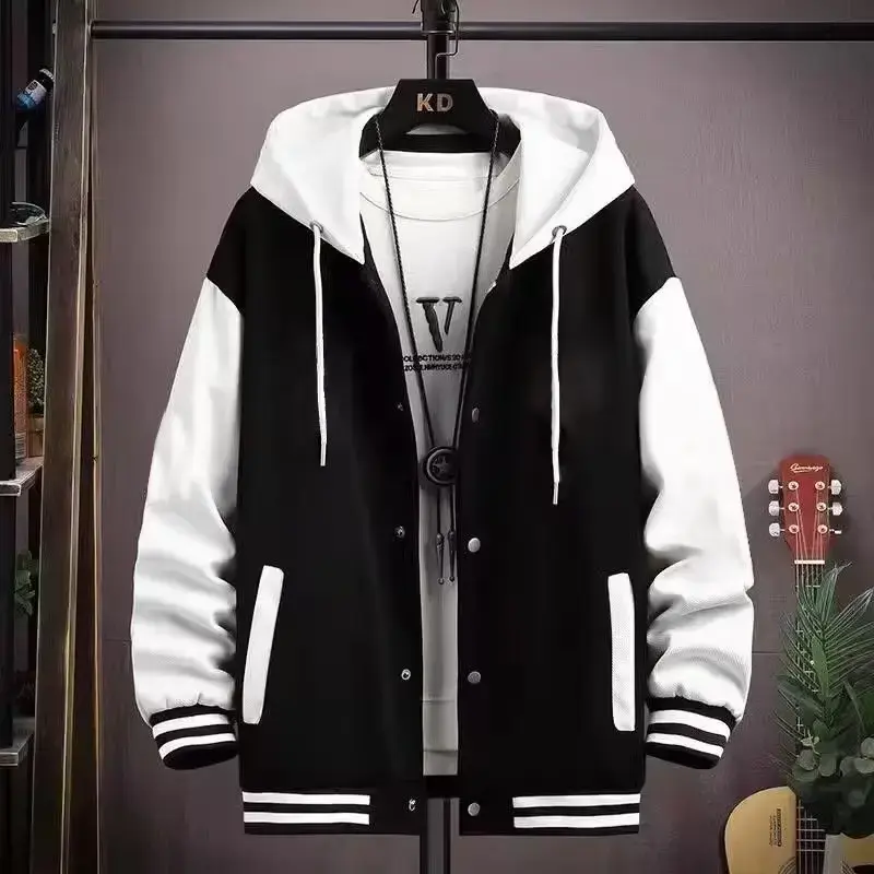 2023 Autumn/winter New Fashionable Hooded Sweatshirt Casual Trendy Hooded Jacket Cardigan Baseball Uniform Loose Fit