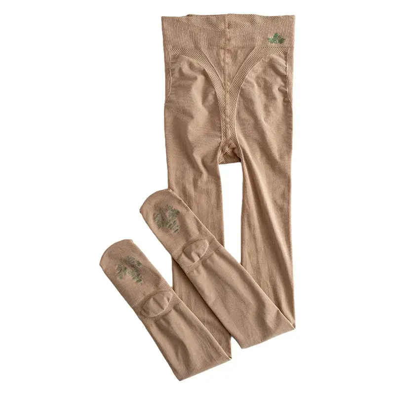 New Spring Autumn High-Waisted Slimming Leggings Women's Outerwear Base Trousers Fibre Knitwear Shapewear Leggings