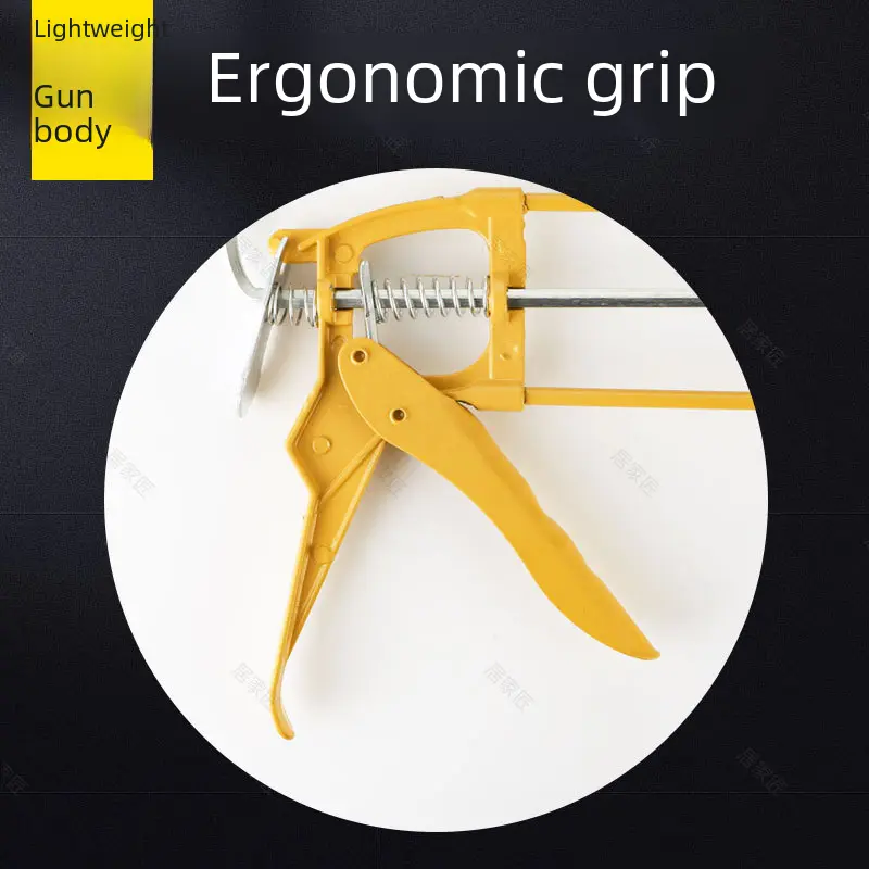 Home Use Glass Glue Gun Automatic Manual Effort-saving Pressure Gun For Structural Adhesive