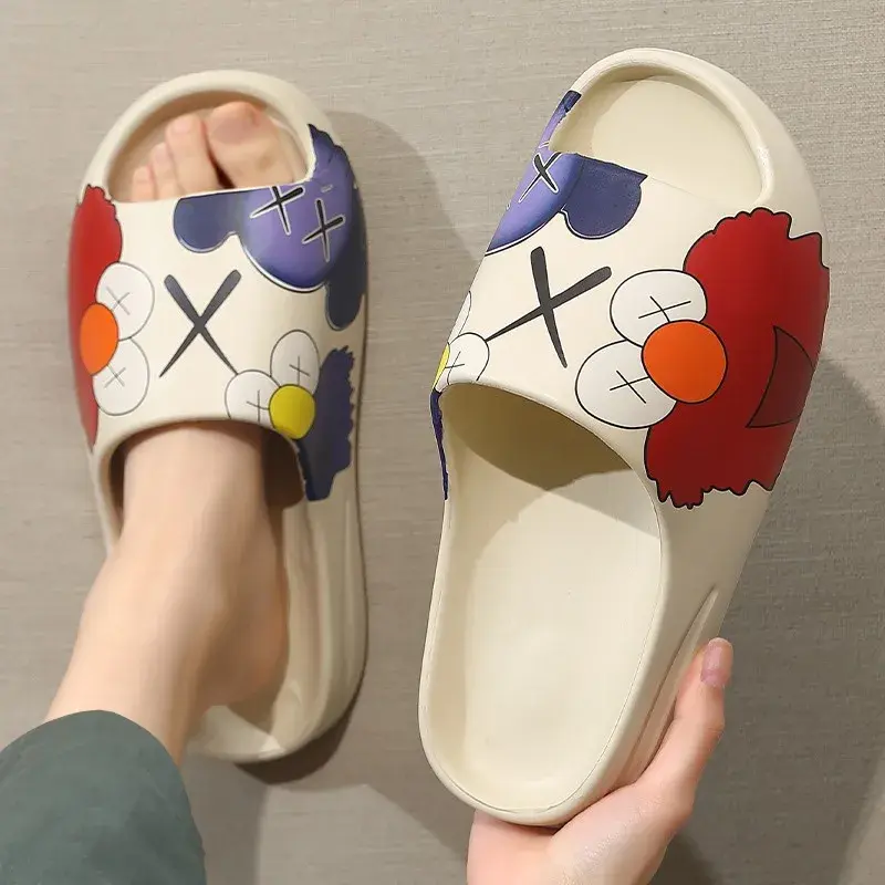 Slippers for Men, Suitable for Outdoor Wear in Summer. Trendy Bathroom, Non Slip, and Indoor Cool Slippers for Men