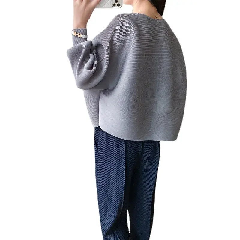CasualLoose-FitPlus Size Thin Jacket Women's Spring 2023 New Waist-Fitted Slimming Smooths Your Silhouette Versatile Ruffled Car