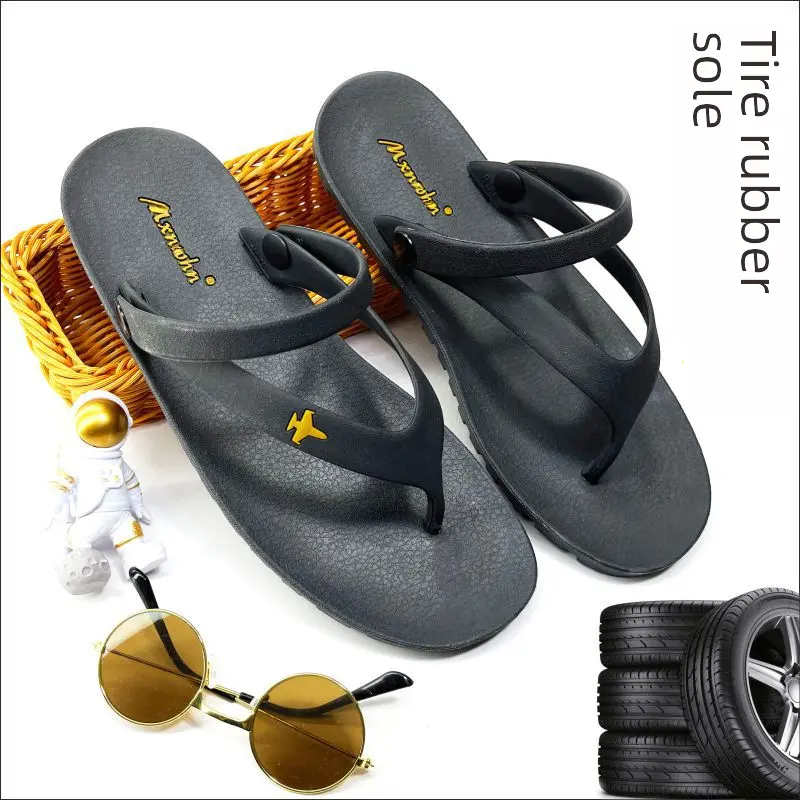 Casual Fashionable Men's Sandals Rubber Outsole Ventilated Design For Driving Comfortable Slip-on Loafers Style