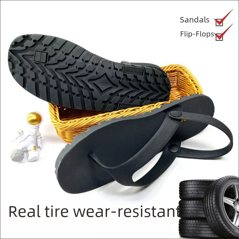 Casual Fashionable Men's Sandals Rubber Outsole Ventilated Design For Driving Comfortable Slip-on Loafers Style