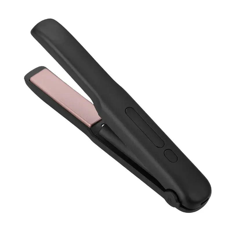 Wireless Mini Portable Hair Curling Iron USB Rechargeable Straightening And Curling Tool Bangs Clamp Salon Accessories