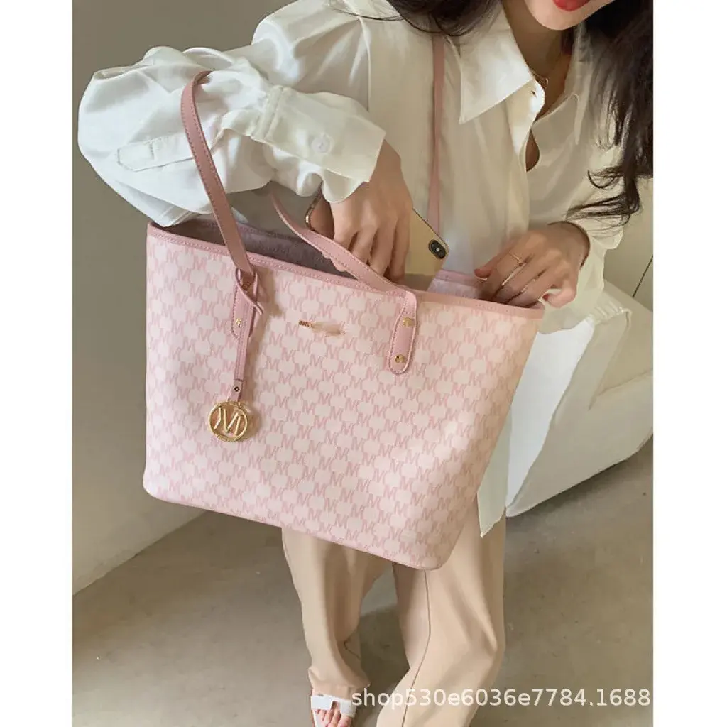 2023 New High-Quality Commuting Nicheins Handbag Large Capacity Single Shoulder Bag French Cherry Tote Bag Motorcycle Equipment 