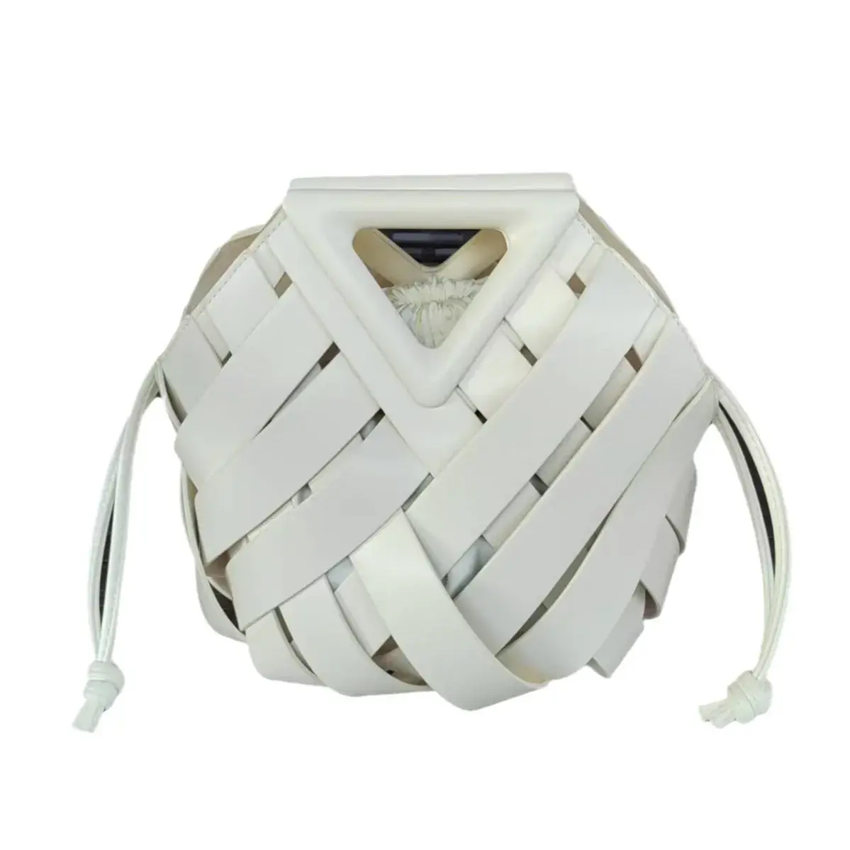 Elegant High-End Fashionable Women's Basket NicheDesign Hand-Woven Cross-Border Bag New 2024 Model Motorcycle Equipment Accessor