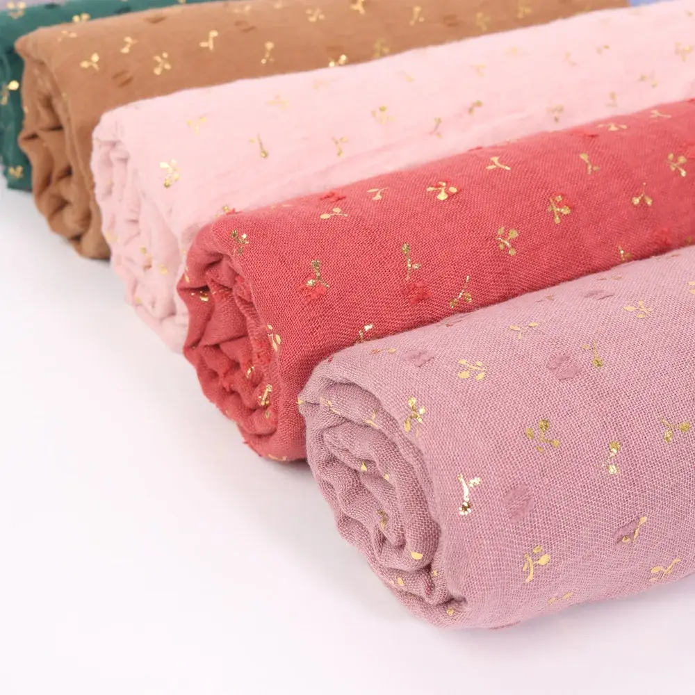Women's Solid Color Long Scarf Casual Headscarf Thin Large Size Shawl Foreign Trade Cotton Linen Scarf Fashion Accessory