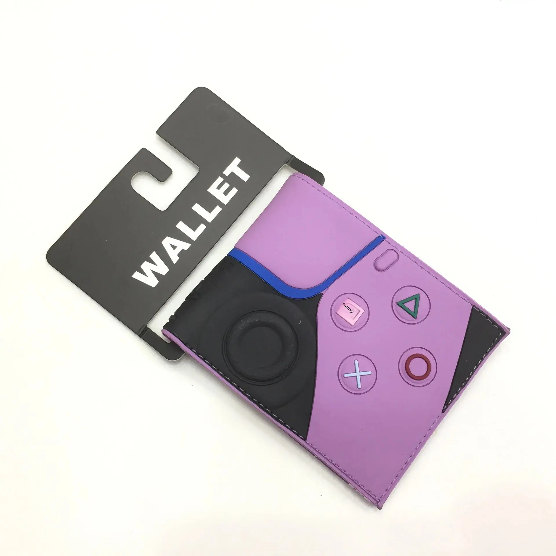 Creative Folding Playstation Wallet Game Controller Design PVC Coin Purse PS5 Gaming Console Card Holder from China