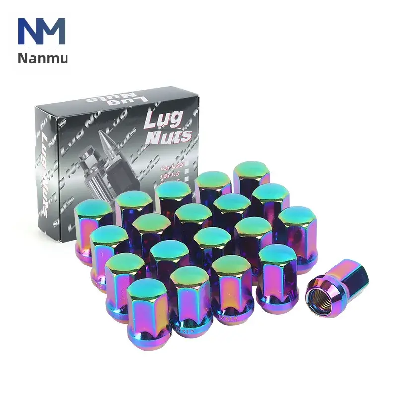 Thailand Best Selling Car Modification Tire Rim Nut Screw 17 Pairs 450wheel Lug Nuts Auto Starter Motor Accessories