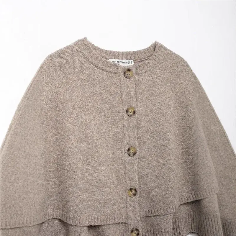 Fashionable Casual Women's Knitwear Sweatshirt Autumn 2024 New Arrival Round Neck Short Jacket European Style 2488107