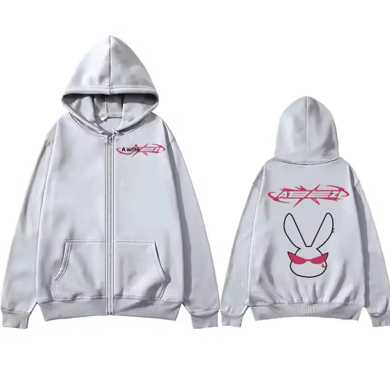 Korean Ateez Band Music Album Zipper Hoodie Unisex Hip Hop Fashion Open Cardigan Sports Top Trendy Streetwear Sweatshirt
