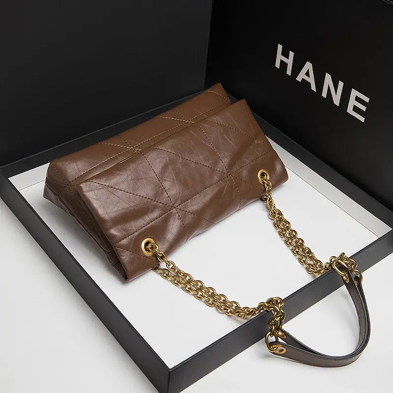 High-End FeelY Forest Bag 2024 Autumn/Winter New Small Fragrance Chain Shoulder Bag Versatile Crossbody Underarm Folding Bag