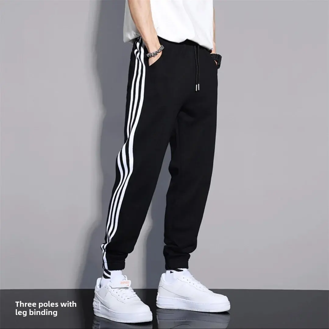 Spring Autumn New Men's Loose-fit Casual Pants Student Three-pocket Sweatpants Trendy Streaming Footwear Women's Joggers