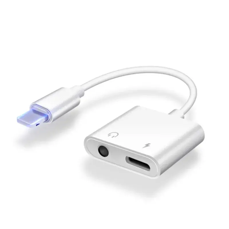 For Apple 8 Lightning Adapter Dual USB Charging Listening Two-In-One Transition Adapter Motorcycle Equipment Accessories