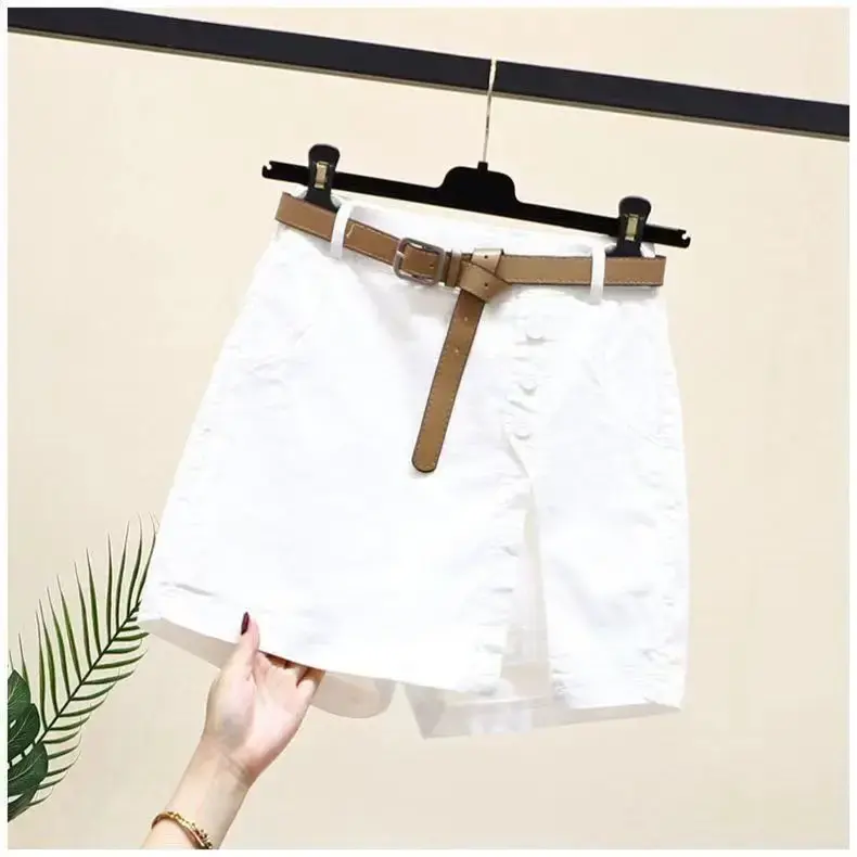 CasualshortsWomen's 2023 Cotton Linen New Style Korean Versatile Fashionable Sister Wind One Piece Export Foreign Trade