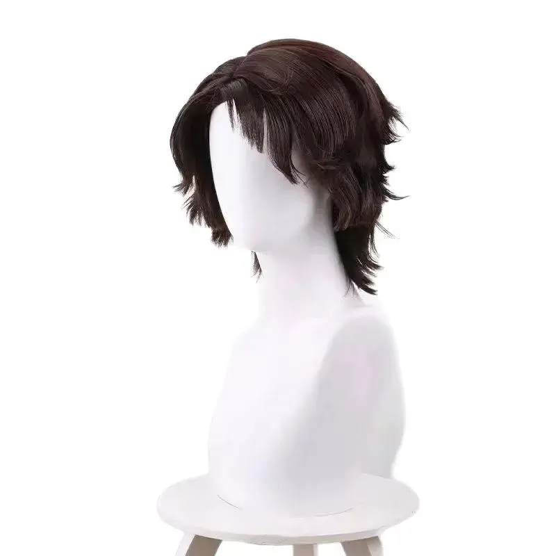 Black Brown Marionette Cosplay Wig Anti-Curl Hair Top Shape Rose Net Chinese Anime Realistic Hair Extensions Full Head Cover