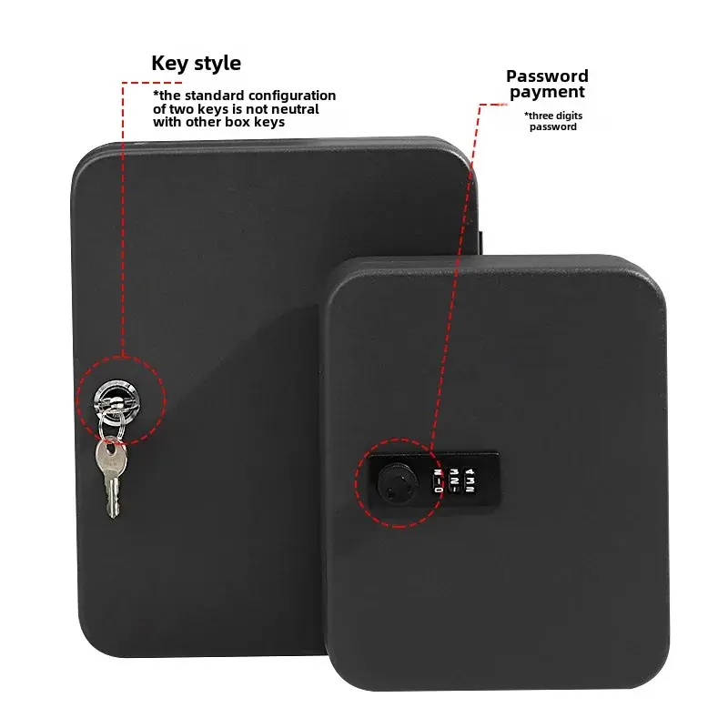 Keyless Lock Box Iron Box Car Key Holder Wall Mounted Property Management Cabinet Lock Hardware Decorative Accessories