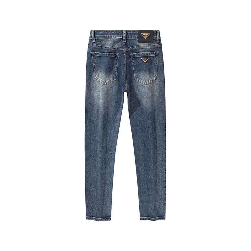 Milan Premium European Quality Autumn/Winter Men's Jeans Slims Smooths Your Silhouette Loose Straight Stretchy Vintage Trousers