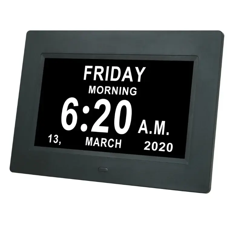 Upgraded 7-inch Digital Clock 4ui Interface Cross-border E-commerce Best Seller Smart 7 Electronic Clock For Elderly