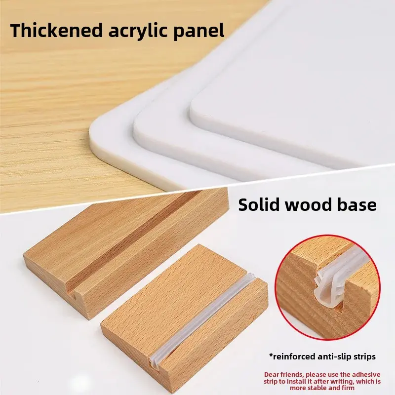Wholesale Desktop Erasable Whiteboard Dual-Sided Writing Message Board Standing Small Blackboard Message Reminder Sketchboard