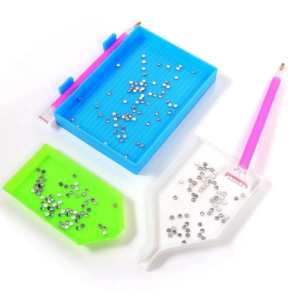 DIY Diamond Painting Tool Kit 5D Diamond Accessories Artistic Craft Diamond Pen Embroidery Box For Home Decorations