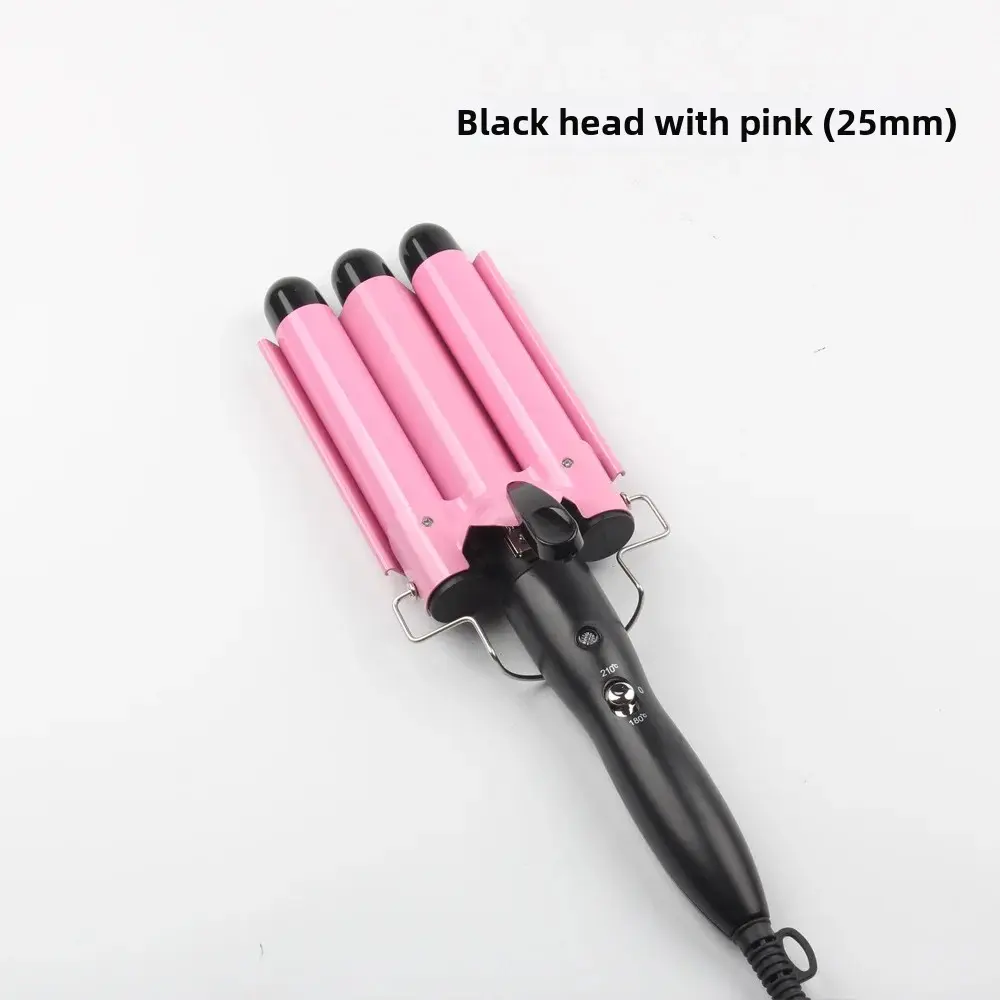 Three-Tube Hair Curling Iron Wavy Hair Texture Instant Noodles Head Large And Small Curling Irons Hair Straightening Tool Access