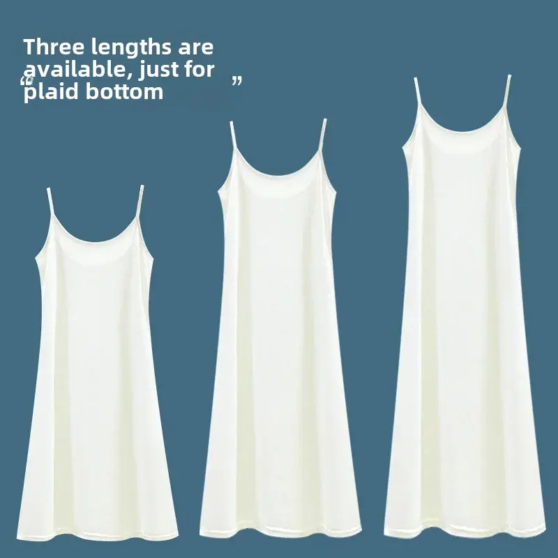 Modal Tank Dress Inner Long Loose-Fit Opaque White Base Layer Vest Plus Size Women's Summer Clothing From China Mainland