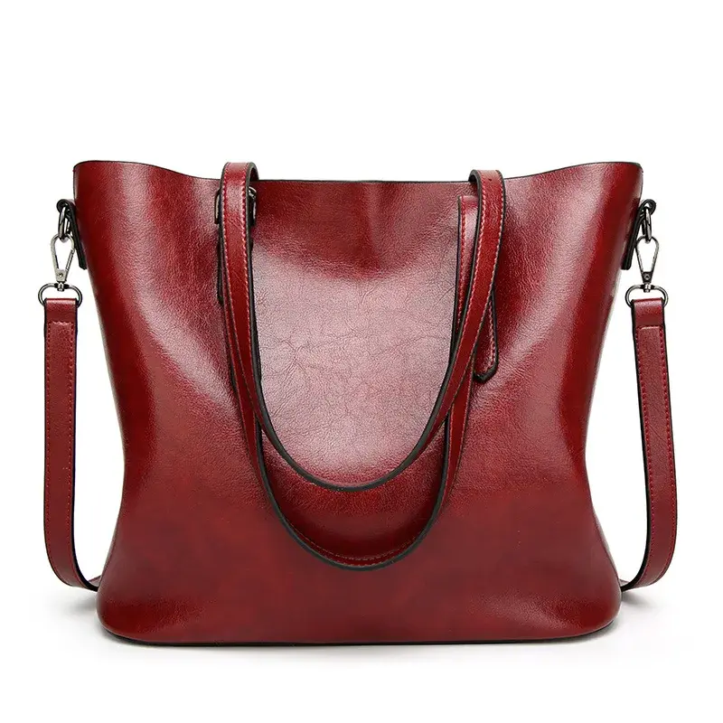 Vintage Style Patent Leather Bright Surface Tote Bag Women's Elegant Shoulder Bag New 2024 Trendy Large Handbag Motorcycle Equip