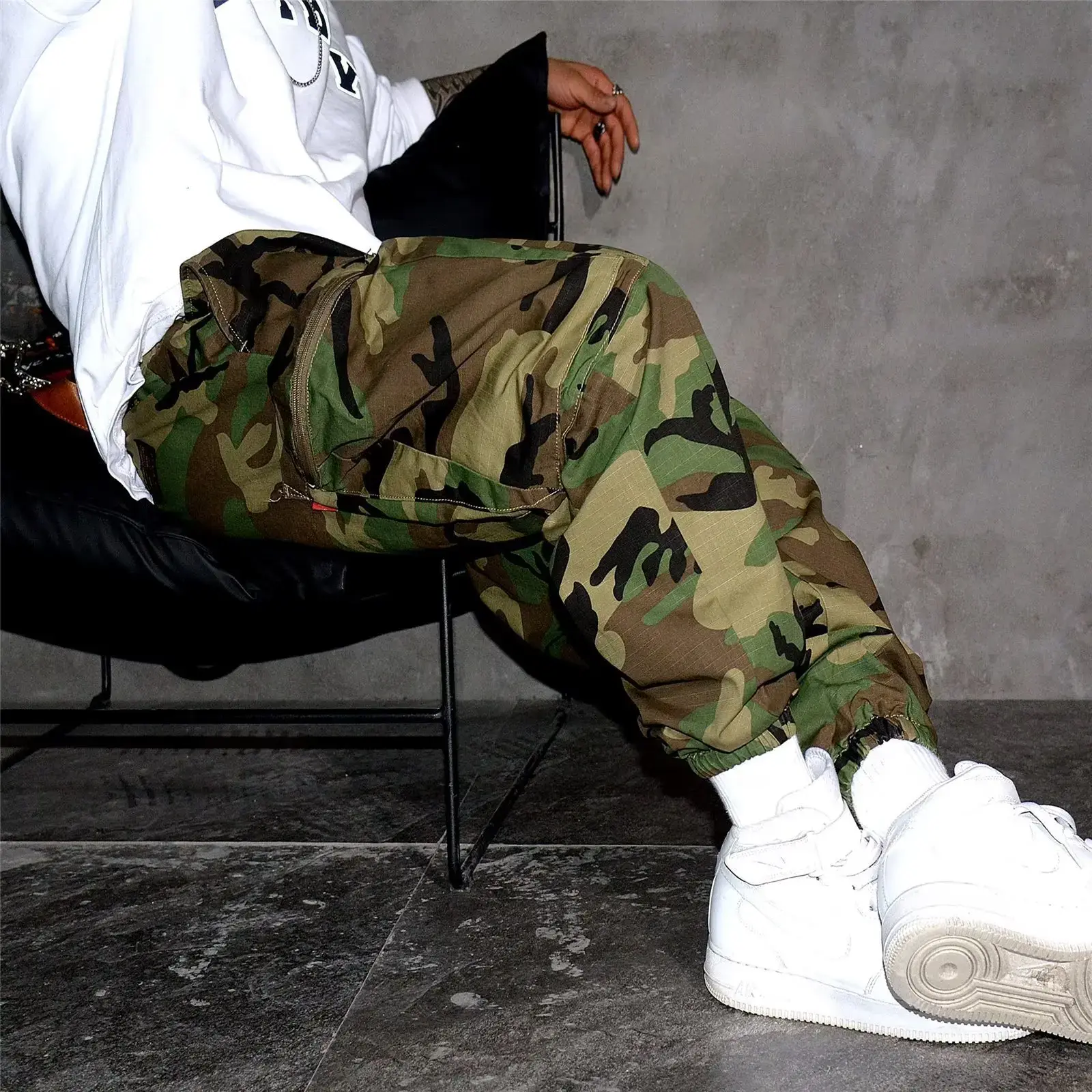 Camouflage Cargo Pants For Men Spring Autumn Casual Tightened Men's Sweatpants Baggy Pants Sports Joggers Mens Designer Clothes