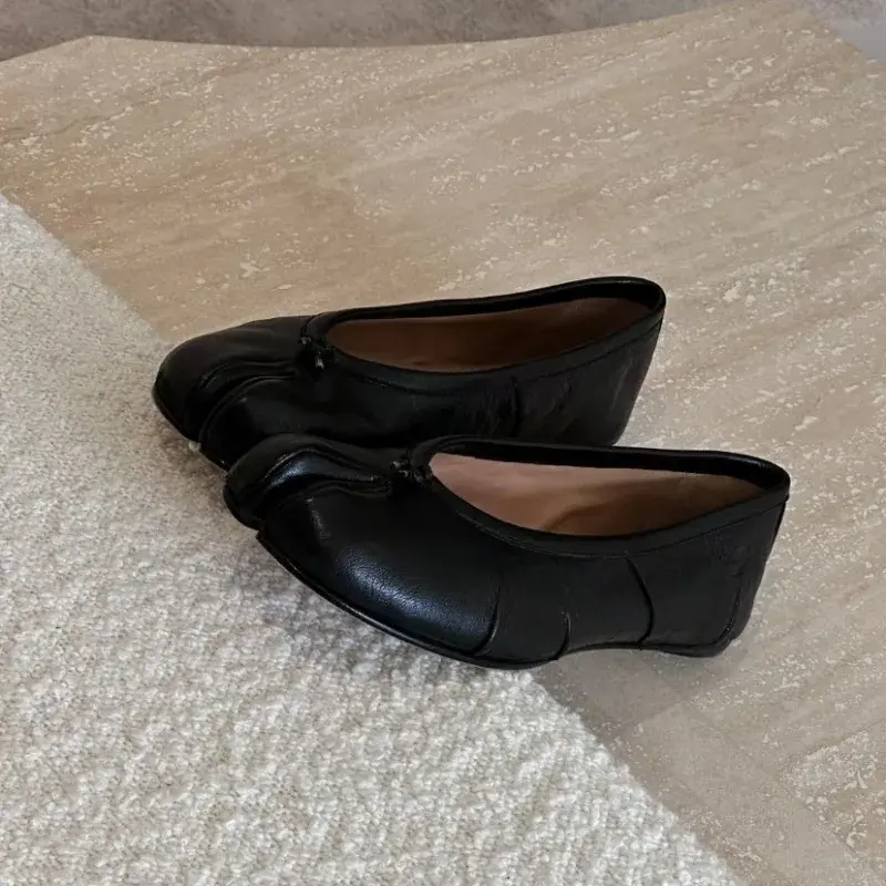 Migua Flat Ballet Slippers Tabi Toe-shaped Single Shoes Pig Hoof Shoes Summer-ready Sheepskin Insoles Niche Style