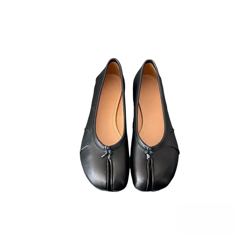 Migua Flat Ballet Slippers Tabi Toe-shaped Single Shoes Pig Hoof Shoes Summer-ready Sheepskin Insoles Niche Style