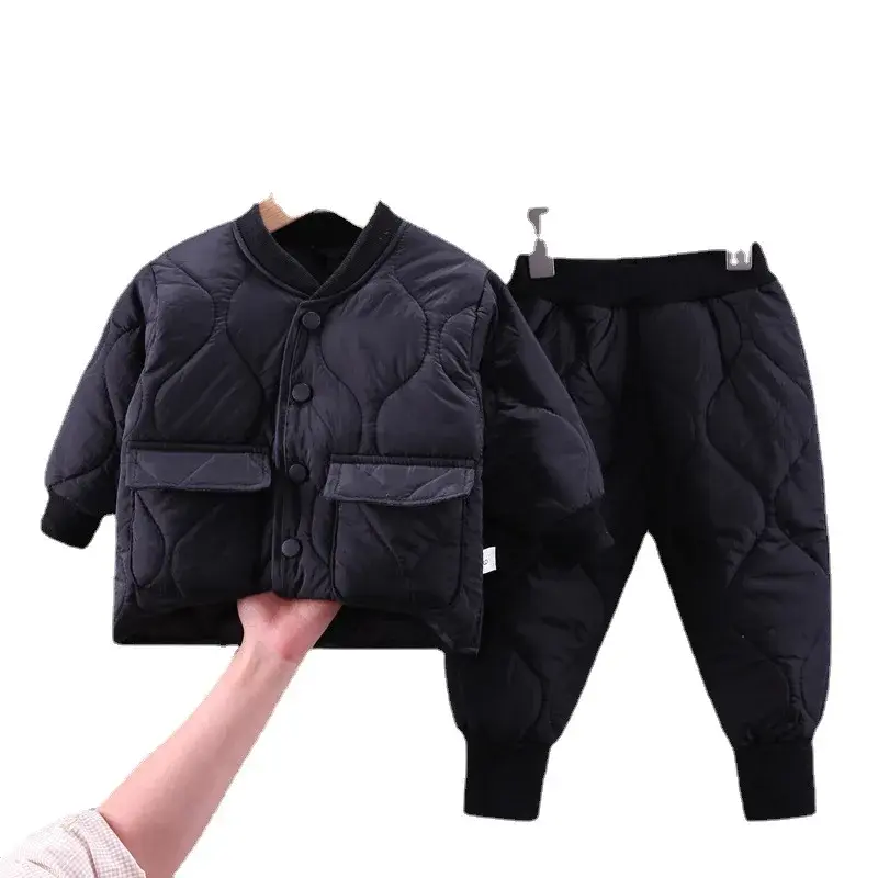 2022 New Design Sensibility BabyPadded Jacket Autumn/Winter Children's CardiganTopCasualtrousersuit Wholesale