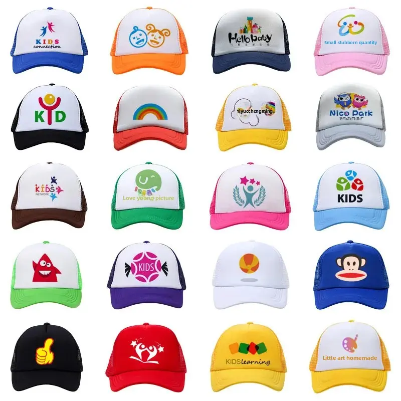 Custom Logo Printed Caps Truck Driver Sun Hats Duckbill Caps Advertising Hats Kindergarten Special Order Embroidered Headwear