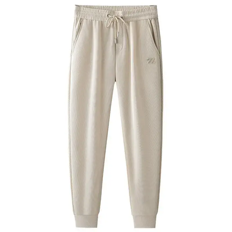 2023 Summer Luxury Embroidered Letter Sports Casual Pants Men's Lightweight Ankle Bundle Versatile Wardrobe Piece