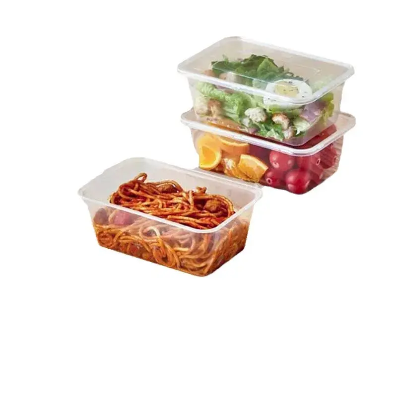 Starry River Disposable Food Container With Lid Thickened Plastic Transparent Rice Box Suitable For Microwave Freezing Commercia