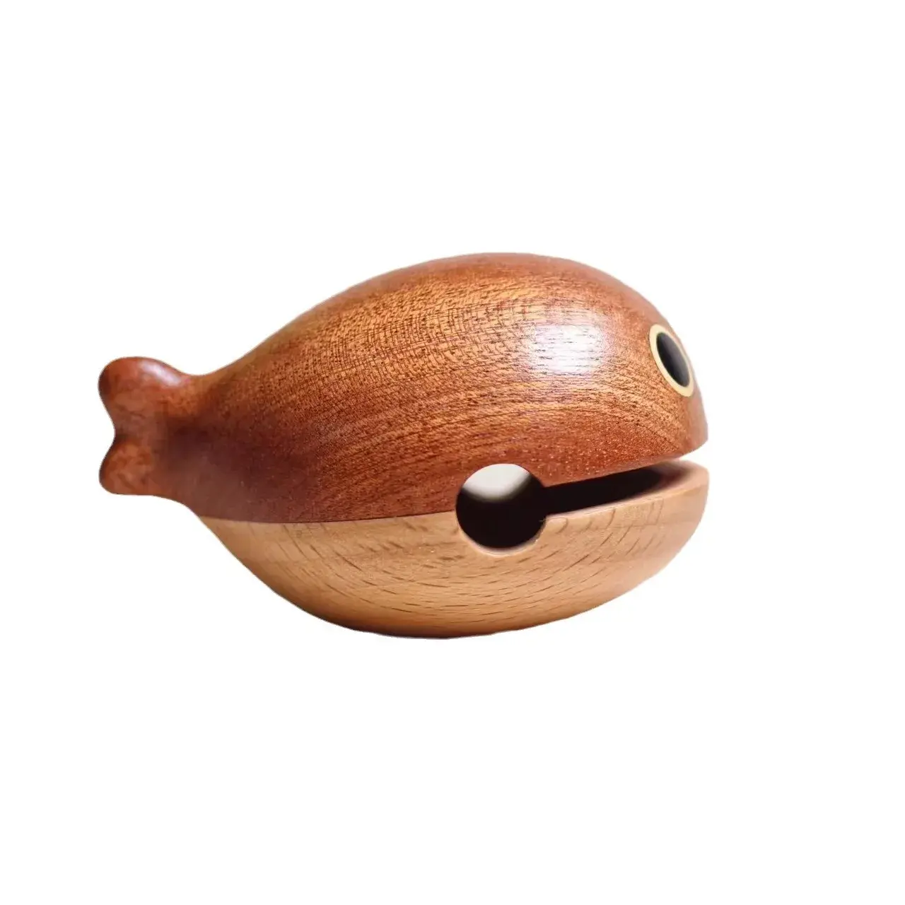 Wooden Fish Stress Relief Realistic Office Decorations Small Ornaments Sakeban Shark Emotions Stable Work Environment Toys